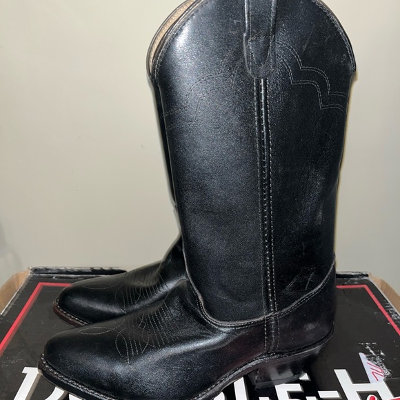 Double H Mens Boots Sz 7 Leather Work Western Boots 3219 - Picture 4 of 11